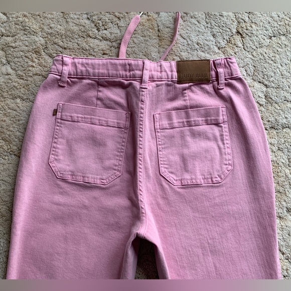 EUC JUDY BLUE LOS ANGELES PINK GARMENT DYED HI-RISE JOGGER JEANS IN SIZE 9/29 - Picture 7 of 15